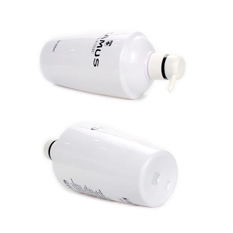 250ml 800ml White PET Plastic Pump Bottles for Shower Gel & Shampoo & Conditioner Packaging