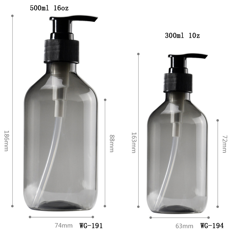 10oz 16oz PET Plastic Pump Bottle for Body Wash & Hand Wash