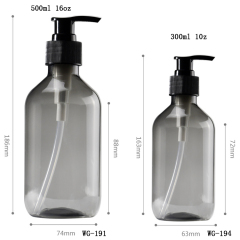 10oz 16oz PET Plastic Pump Bottle for Body Wash & Hand Wash