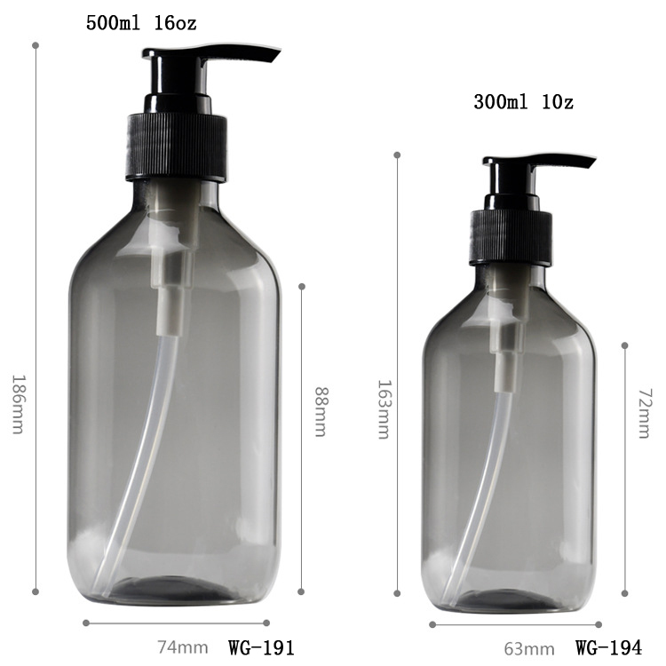 10oz 16oz PET Plastic Pump Bottle for Body Wash & Hand Wash