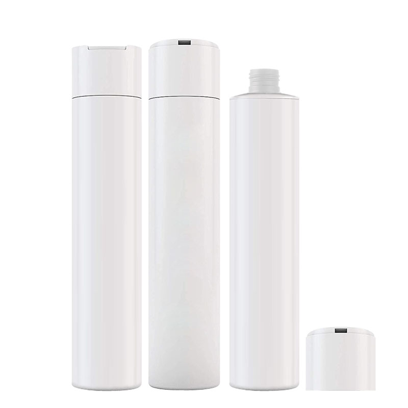 10oz White HDPE Plastic Cylinder Bottle