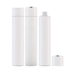 10oz White HDPE Plastic Cylinder Bottle