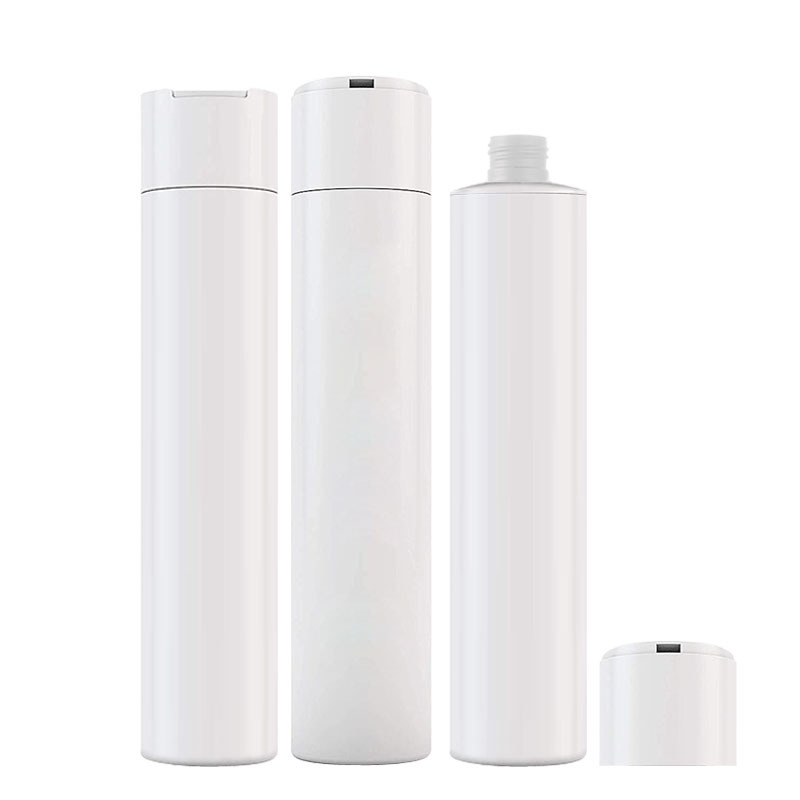 10oz White HDPE Plastic Cylinder Bottle