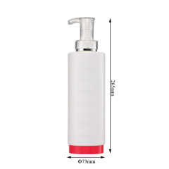 750ml 25oz White HDPE Plastic Round Shampoo Bottle