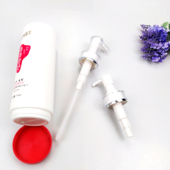 750ml 25oz White HDPE Plastic Round Shampoo Bottle