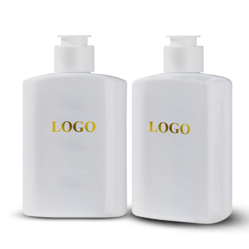 300ml 10oz White PET Plastic Flat Bottle