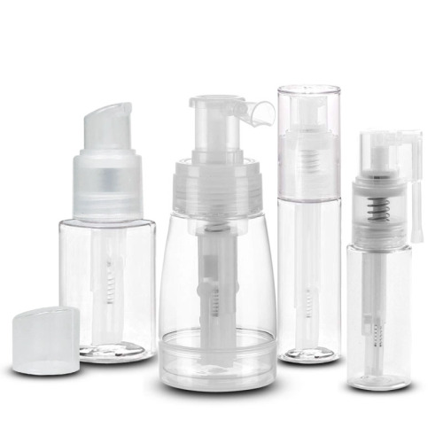 Clear Plastic Dry Loose Powder Spray Bottle
