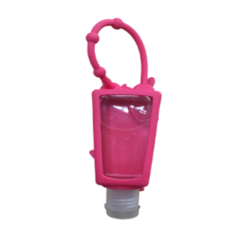 30mll 1oz Plastic Keychain Bottles with Silicone Sleeve for Liquid Soap