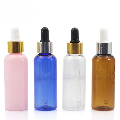 50ml 1.7oz PET Plastic Round Dropper Bottles
