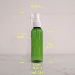 60ml 2oz PET Plastic Round Oral Spray Bottle