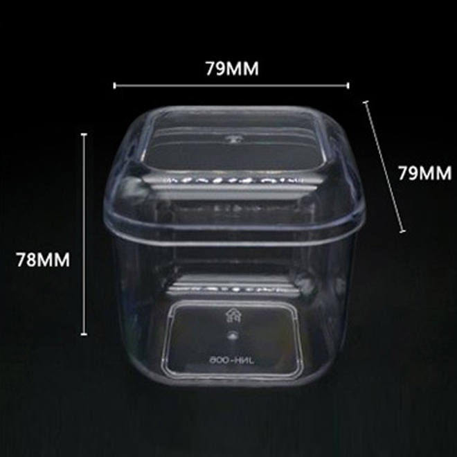 Clear PS Plastic Square Candy Box