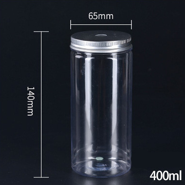 480ml 16oz Clear PET Plastic Beverage Cylinder Bottle