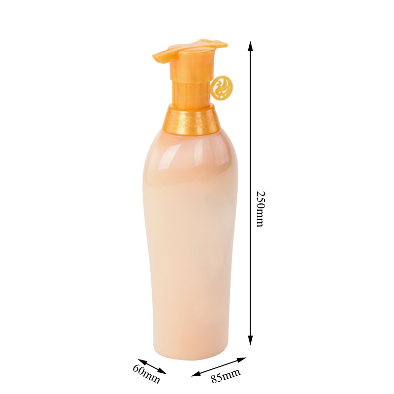 500ml 16oz Pink PET Plastic Shampoo Pump Bottle