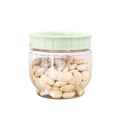 500ml 16oz Clear PET Plastic Storage Jar