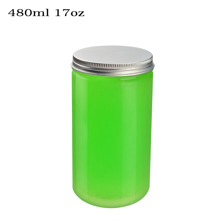 480ml 16oz Clear PET Plastic Beverage Cylinder Bottle