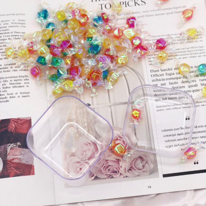 Clear PS Plastic Square Candy Box