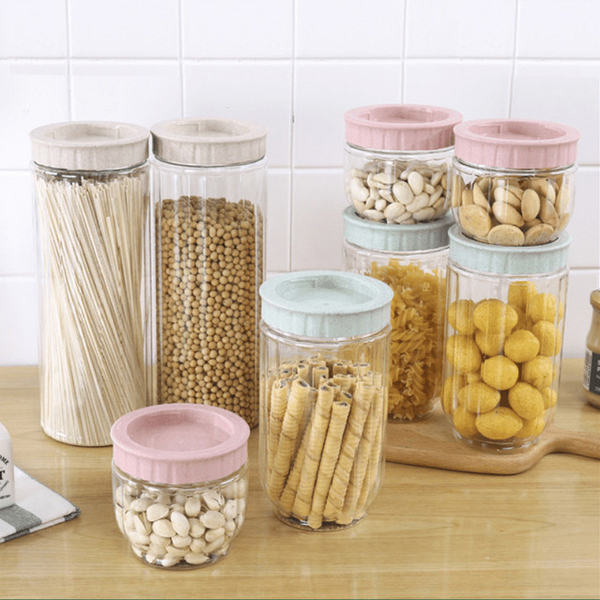 500ml 16oz Clear PET Plastic Storage Jar