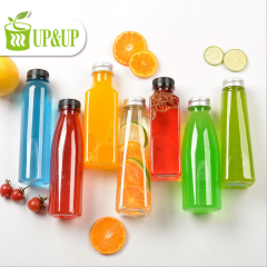 Clear PET Plastic Juice Bottle