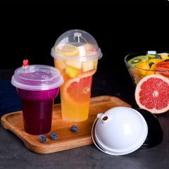 15oz 16oz Clear Translucent PP Plastic Bubble Cup