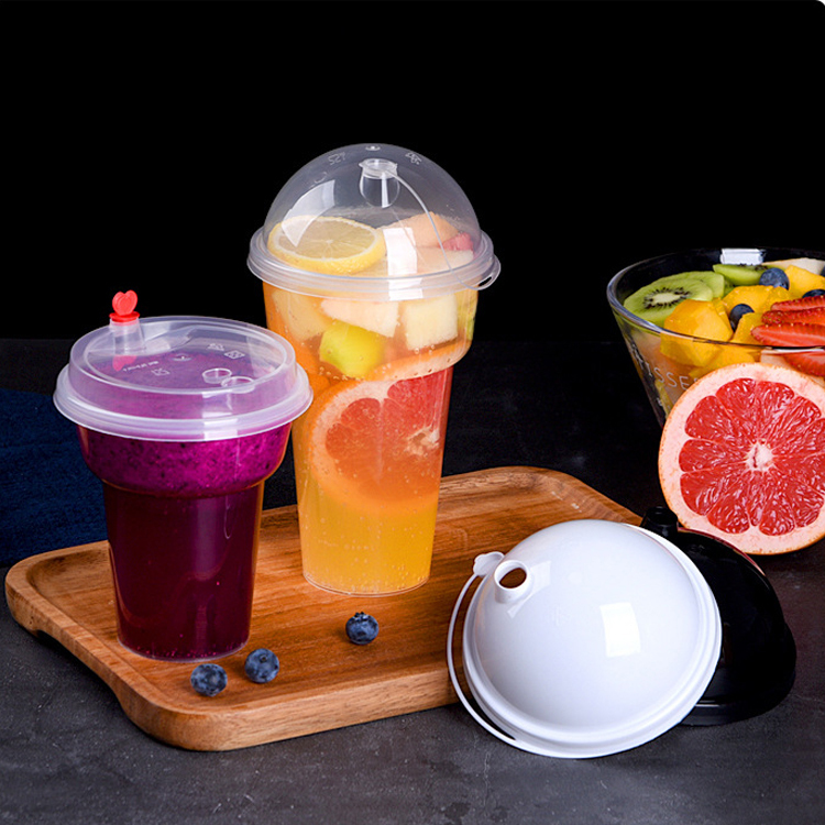 15oz 16oz Clear Translucent PP Plastic Bubble Cup
