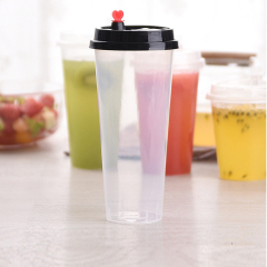 Clear Frosted PP Plastic Bubble Cup