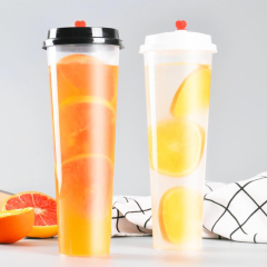 Clear Frosted PP Plastic Bubble Cup