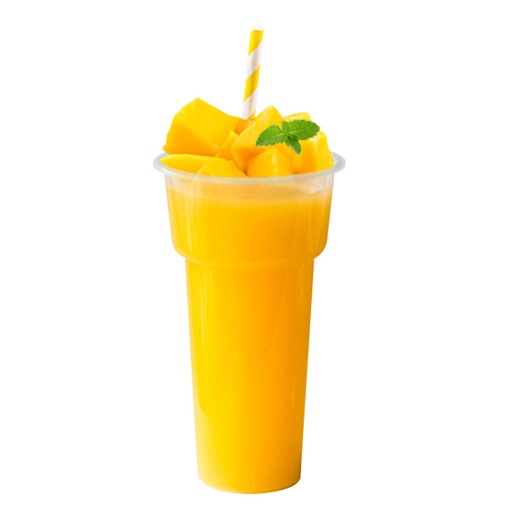 15oz 16oz Clear Translucent PP Plastic Bubble Cup