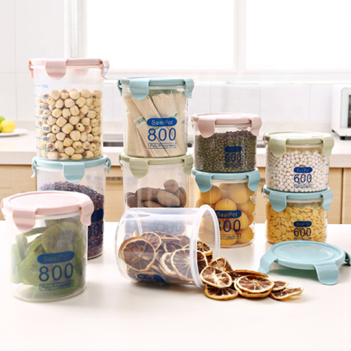 600ml 800ml 1000ml 1500ml Clear PP Plastic Round Airtight Storage Container