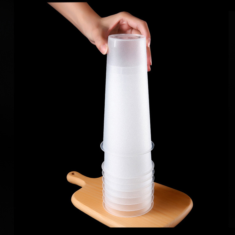 Clear Frosted PP Plastic Bubble Cup
