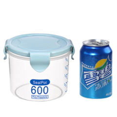 600ml 800ml 1000ml 1500ml Clear PP Plastic Round Airtight Storage Container