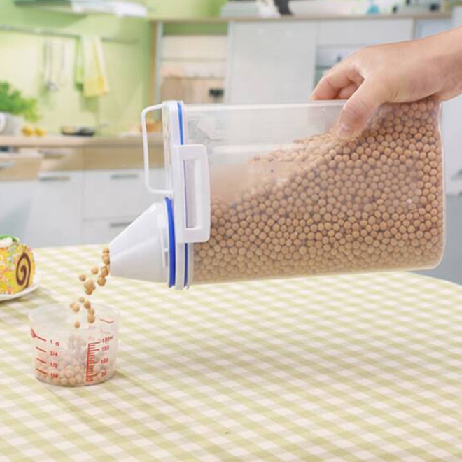 2L Clear PS Plastic Organization Storage Container