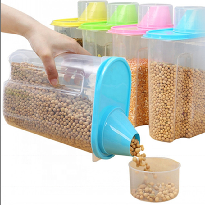1.9L 2.5L Clear PP Plastic Organization Storage Container
