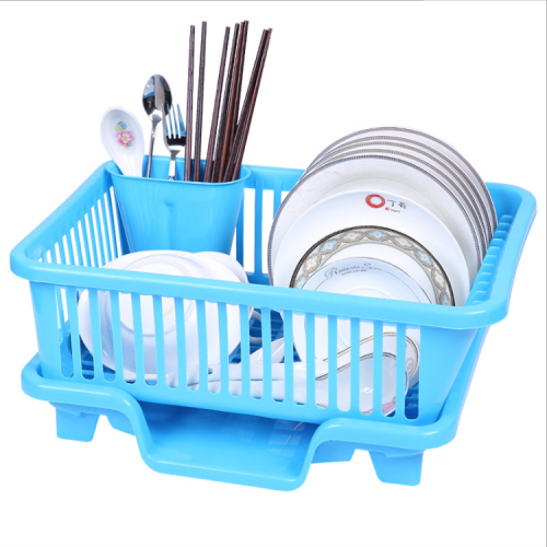 Plastic Dish Rack Easy Assembly Kitchen Drying Useful Plastic Dish Rack