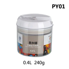 Clear PS Plastic Square Round Organization Storage Container