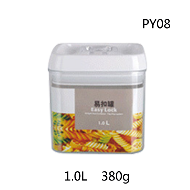 Clear PS Plastic Square Round Organization Storage Container
