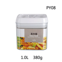 Clear PS Plastic Square Round Organization Storage Container