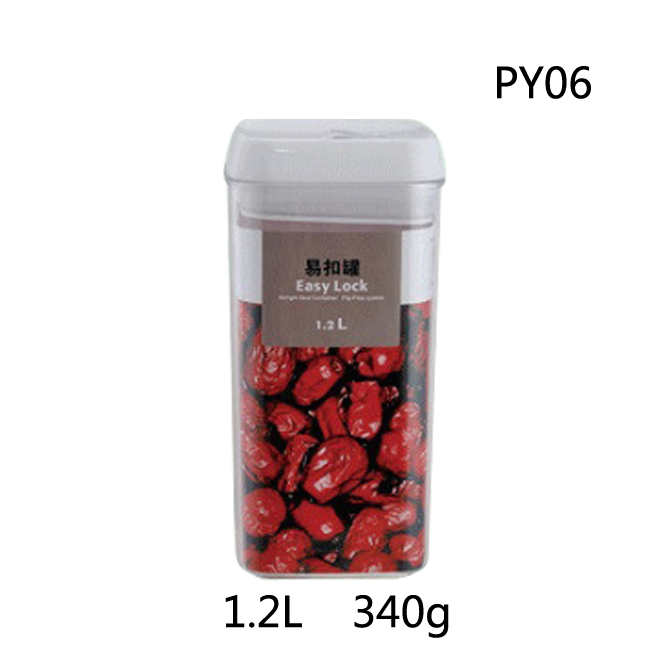 Clear PS Plastic Square Round Organization Storage Container