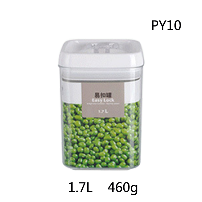 Clear PS Plastic Square Round Organization Storage Container