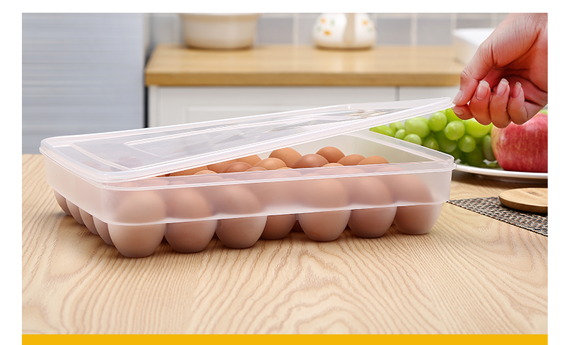 34 Cells Clear PP Plastic Egg Storage Tray Box
