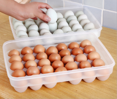 34 Cells Clear PP Plastic Egg Storage Tray Box