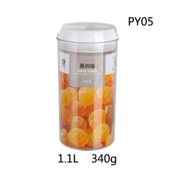 Clear PS Plastic Square Round Organization Storage Container