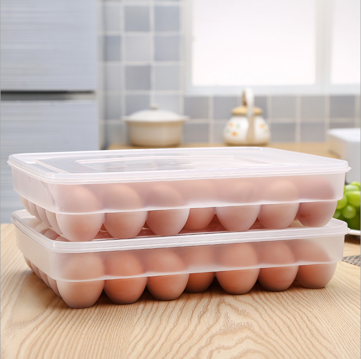 34 Cells Clear PP Plastic Egg Storage Tray Box