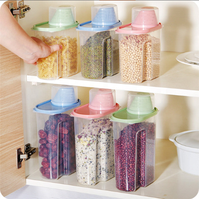 1.9L 2.5L Clear PP Plastic Organization Storage Container