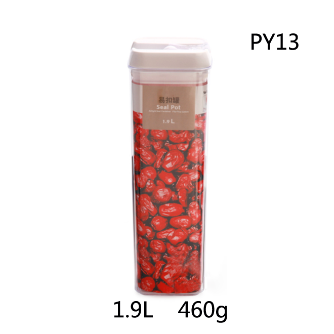 Clear PS Plastic Square Round Organization Storage Container