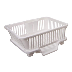 Plastic Dish Rack Easy Assembly Kitchen Drying Useful Plastic Dish Rack