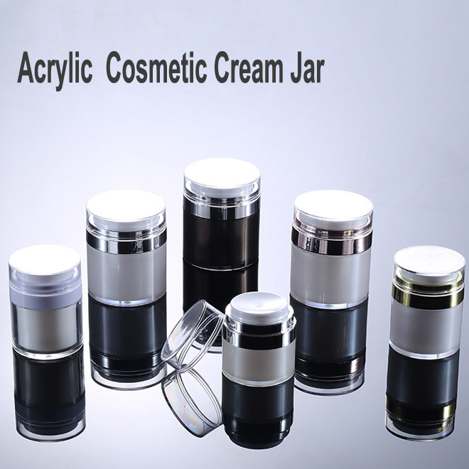 15g 30g 50g White Acrylic Plastic Cosmetic Cream Jar