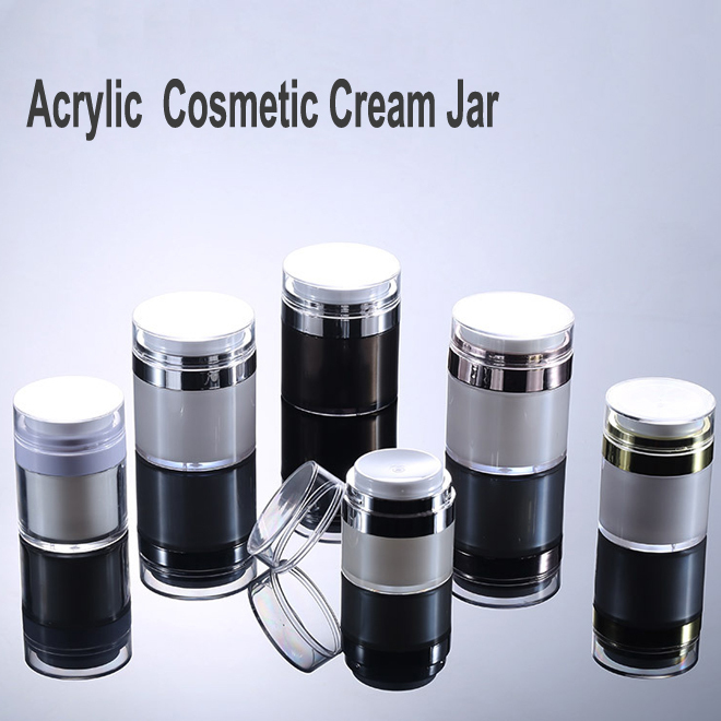 15g 30g 50g White Acrylic Plastic Cosmetic Cream Jar