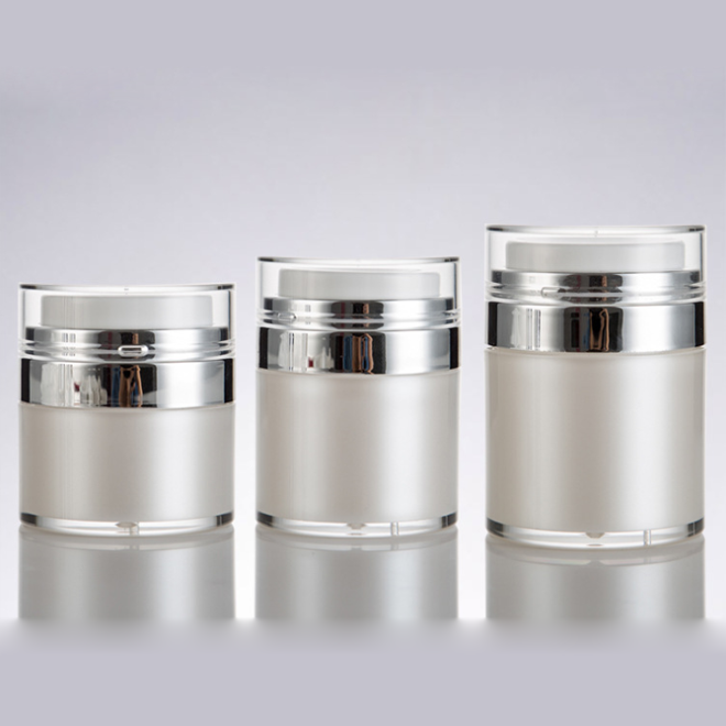 15g 30g 50g White Acrylic Plastic Cosmetic Cream Jar