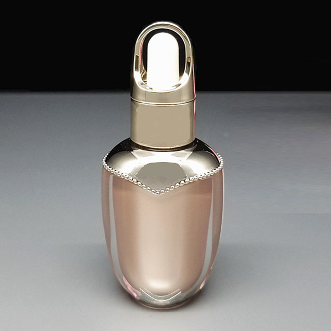 10ml 0.34oz White Black Purple Gold ABS Plastic Essential Oil Dropper Bottle