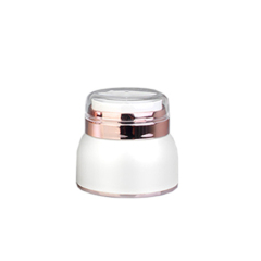 30g 50g White Acrylic Plastic Double Wall Cream Jar